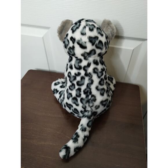 Aurora Destination Nation Snow Leopard Stuffed Animal Plush Sitting 12 Inches - Picture 4 of 7